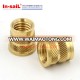 brass knurling insert