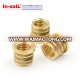 Brass knurled threaded Inserts