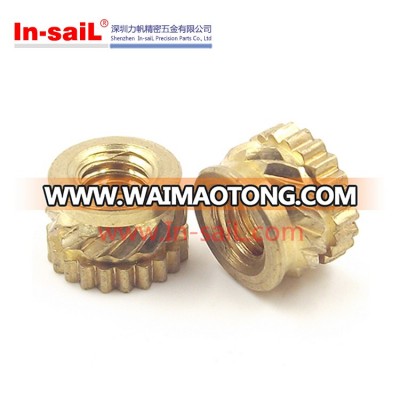 M3 ultrasonic brass thread inserts for plastic