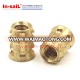 Fastener supplier brass female m5 threaded inserts manufacturer