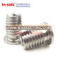 Stainless steel slotted threaded inserts for metal manufacturer