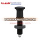 Aluminum knob stainless steel metric long threads indexing plunger