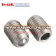 China supplier OEM service customized processing hex socket or word slotted stainless steel ball plunger manufacturer