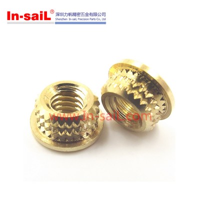 OEM/ODM Fasteners Knurled Threaded Brass Insert Nut