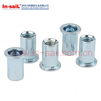 Flat Head Knurled Rivet Nut